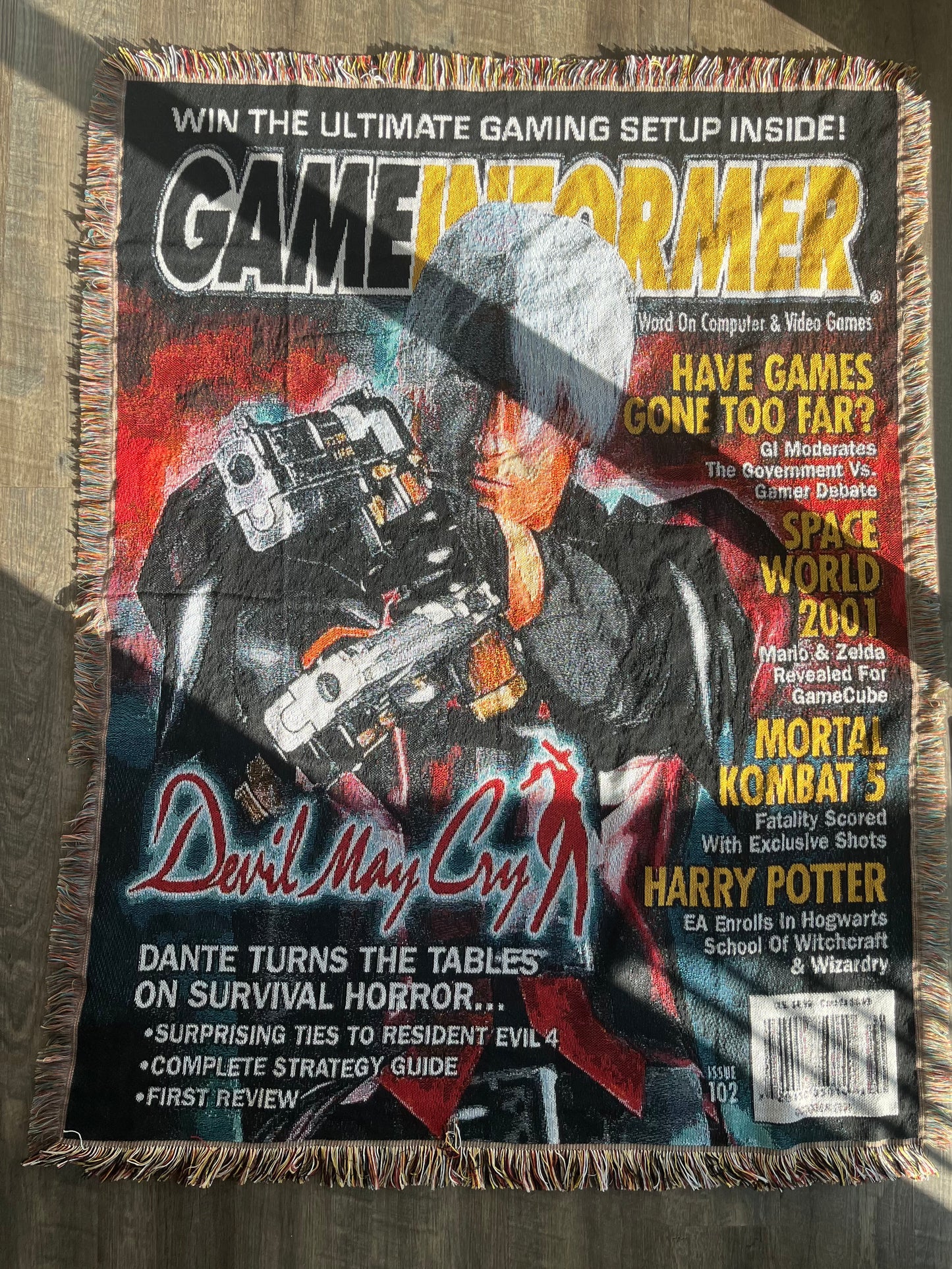 Devil May Cry Game Informer Magazine Tapestry Blanket