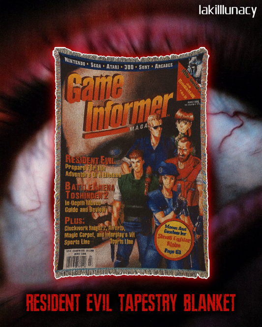 Resident Evil Game Informer Magazine Tapestry Blanket