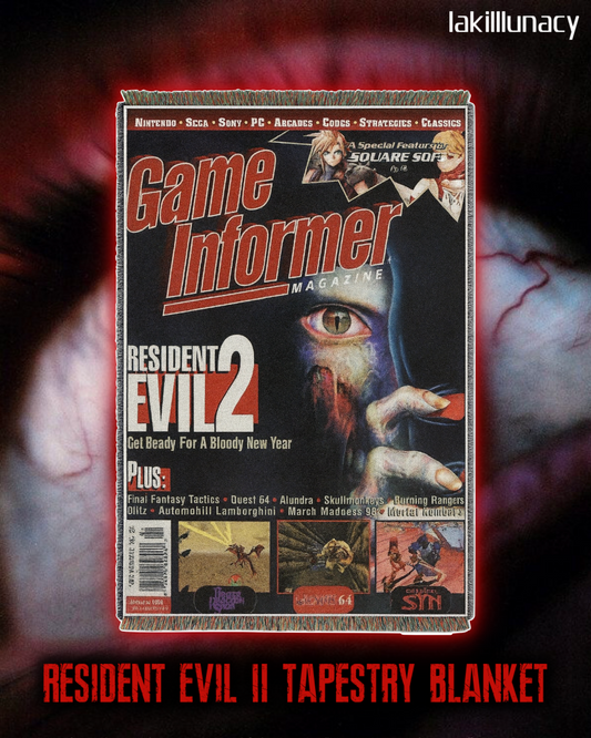 Resident Evil 2 Game Informer Magazine Tapestry